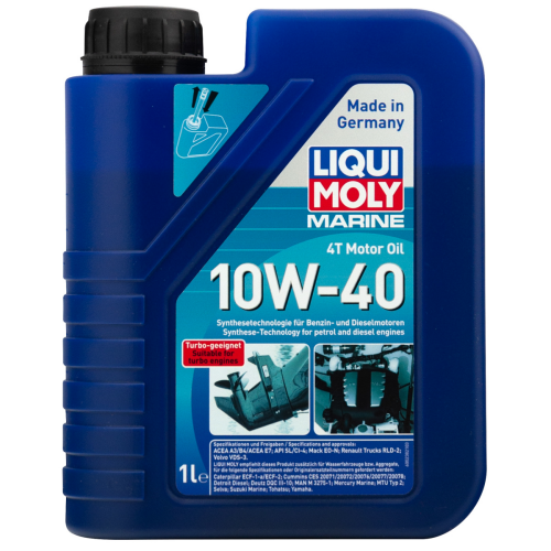 НС-синтетическое моторное масло для лодок Marine 4T Motor Oil 10W-40 - 1 л